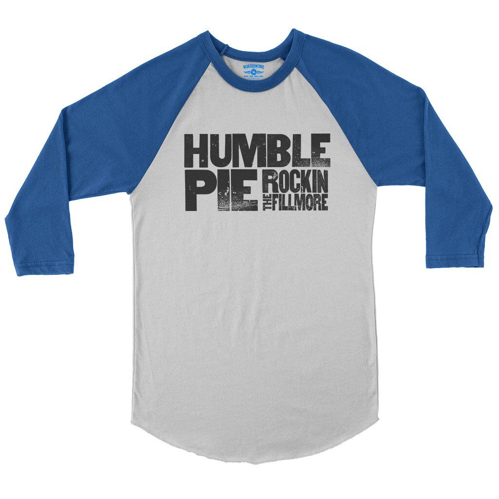 Ltd. Edition Humble Pie Rockin’ The Fillmore Baseball T-Shirt in White True Royal