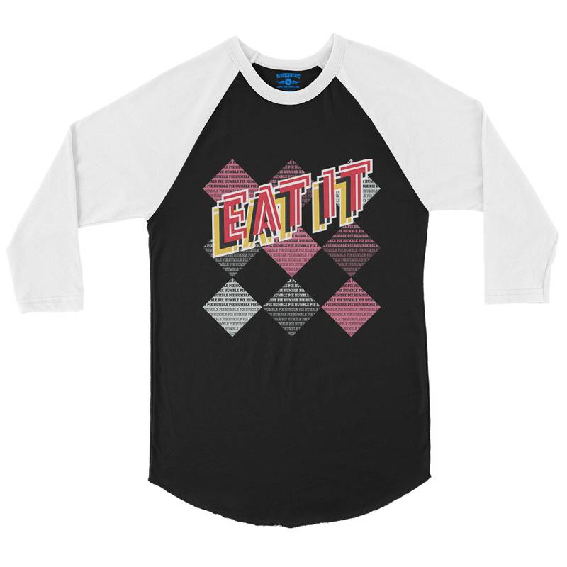 Humble Pie Argyle Baseball T-Shirt in Black White