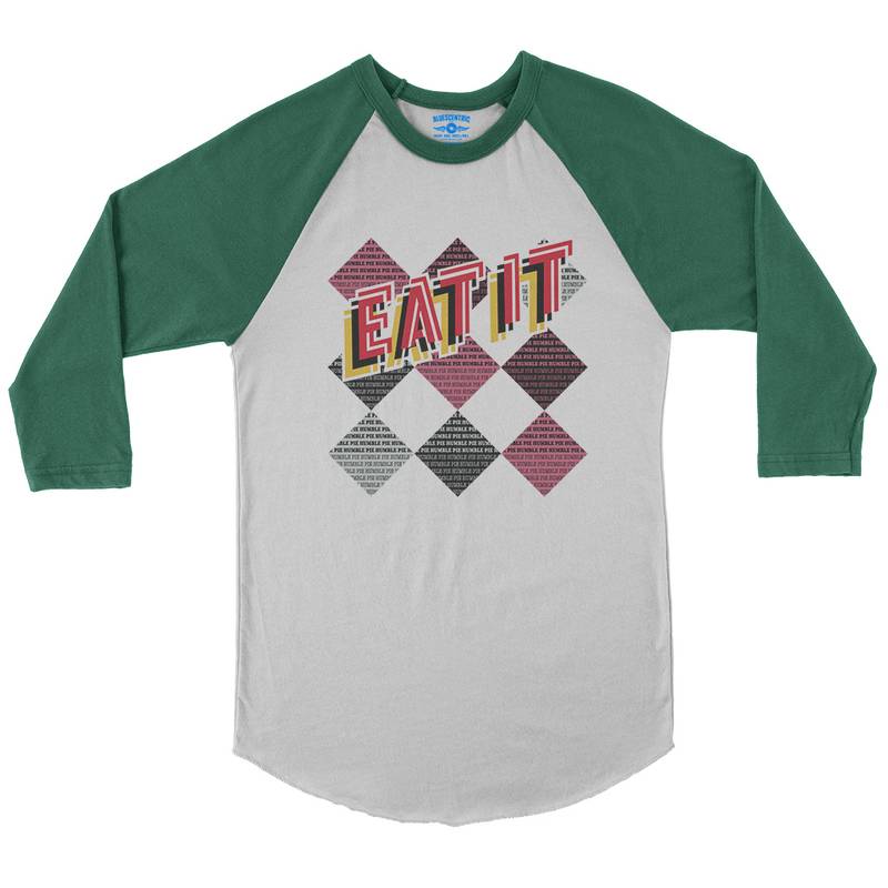 Humble Pie Argyle Baseball T-Shirt in White Kelly