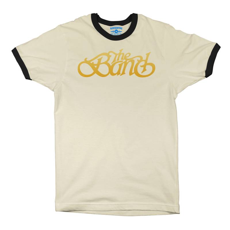 The Band Gold Logo Ringer T-Shirt in Natural Black