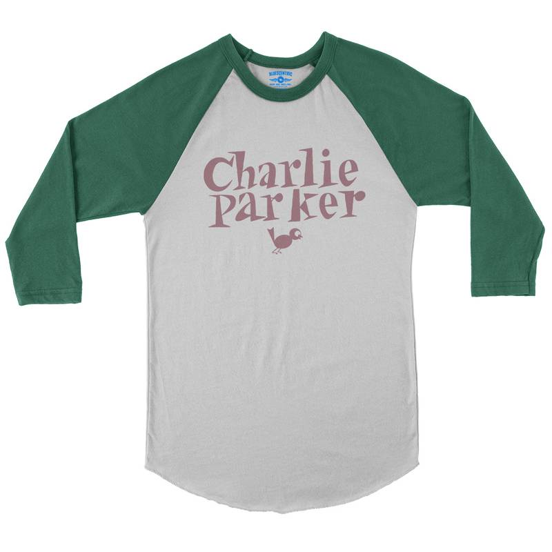 Charlie Parker Mauve Logo Baseball T-Shirt in White Kelly