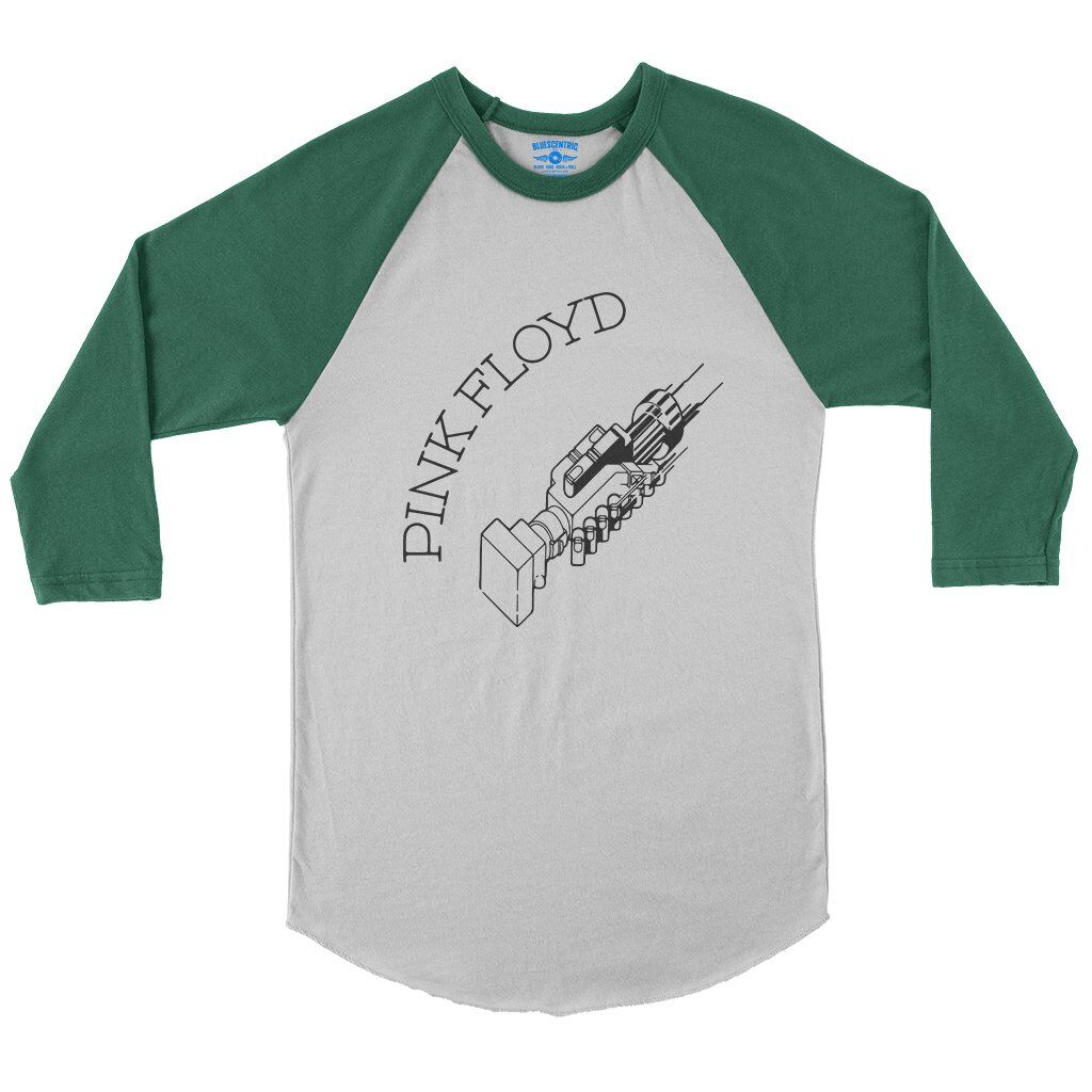 Pink Floyd Have A Cigar Handshake Baseball T-Shirt in White Kelly