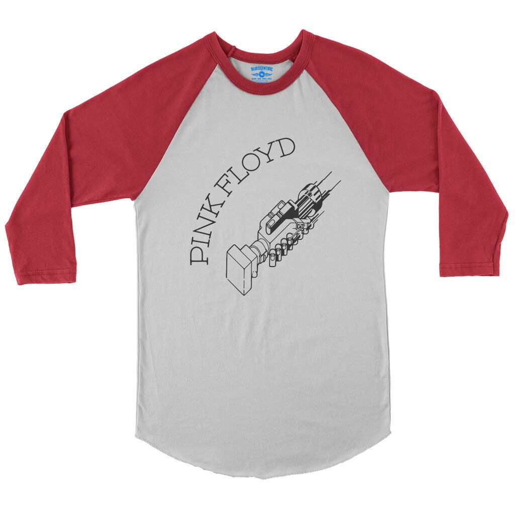 Pink Floyd Have A Cigar Handshake Baseball T-Shirt in White Red