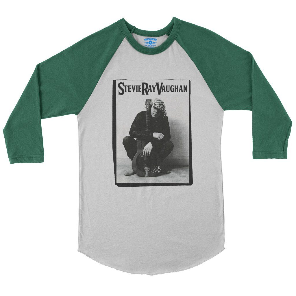 Candid Stevie Ray Vaughan Resonator Baseball T-Shirt in default