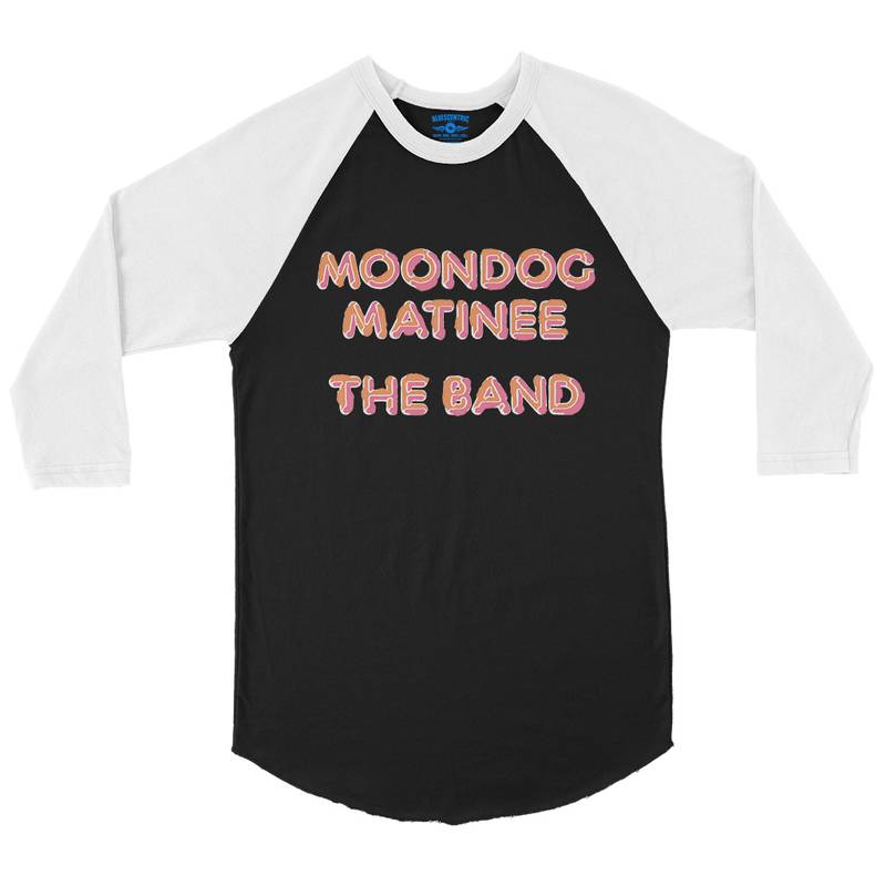 The Band Moondog Matinee Album Cover Baseball T-Shirt in Black White
