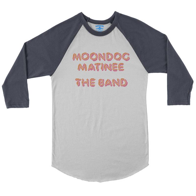 The Band Moondog Matinee Album Cover Baseball T-Shirt in White Navy