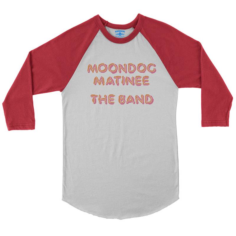 The Band Moondog Matinee Album Cover Baseball T-Shirt in White Red