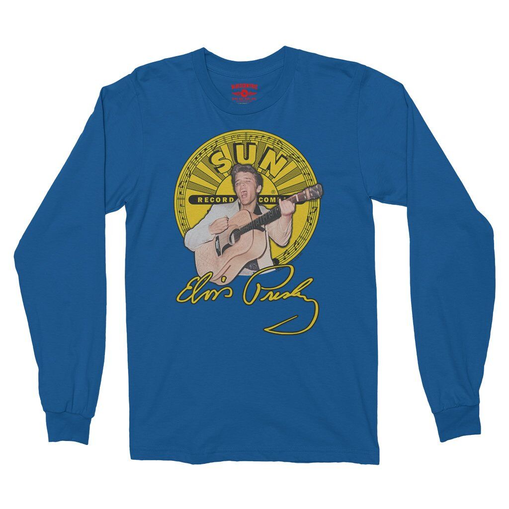 Elvis Presley 1955 Long Sleeve T-Shirt - Royal