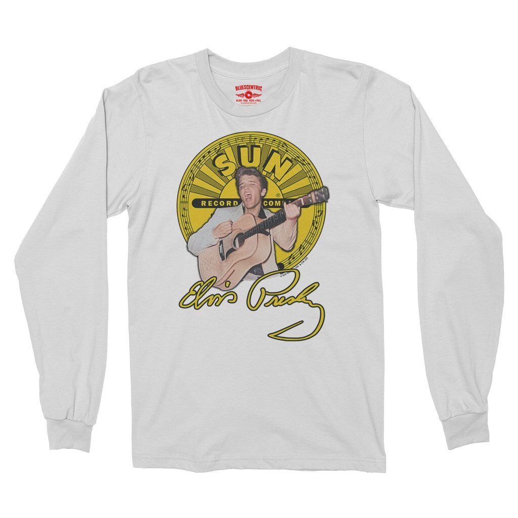 Elvis Presley 1955 Long Sleeve T-Shirt - White