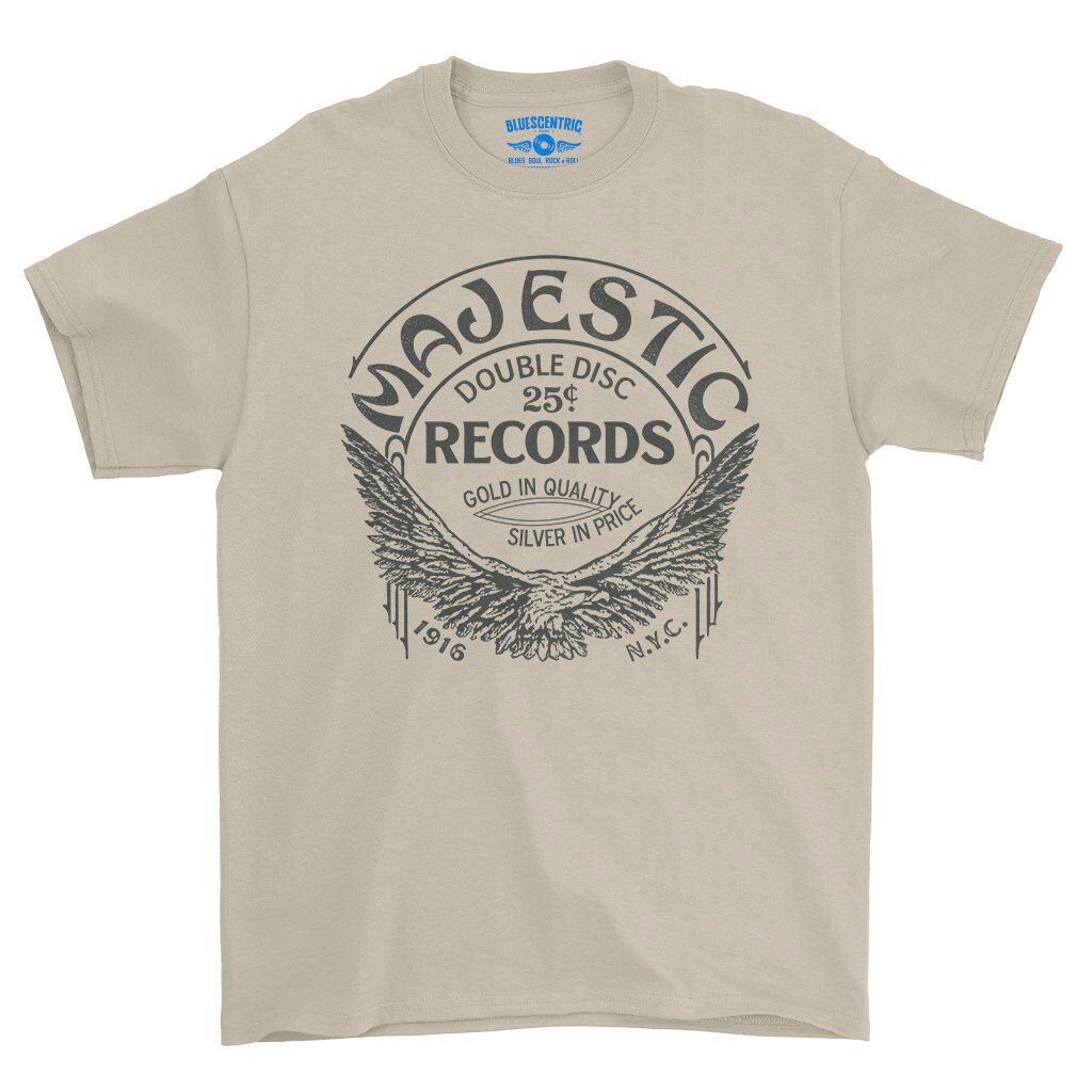 Majestic Records Gold Eagle T-Shirt - Heavy Cotton - Sand