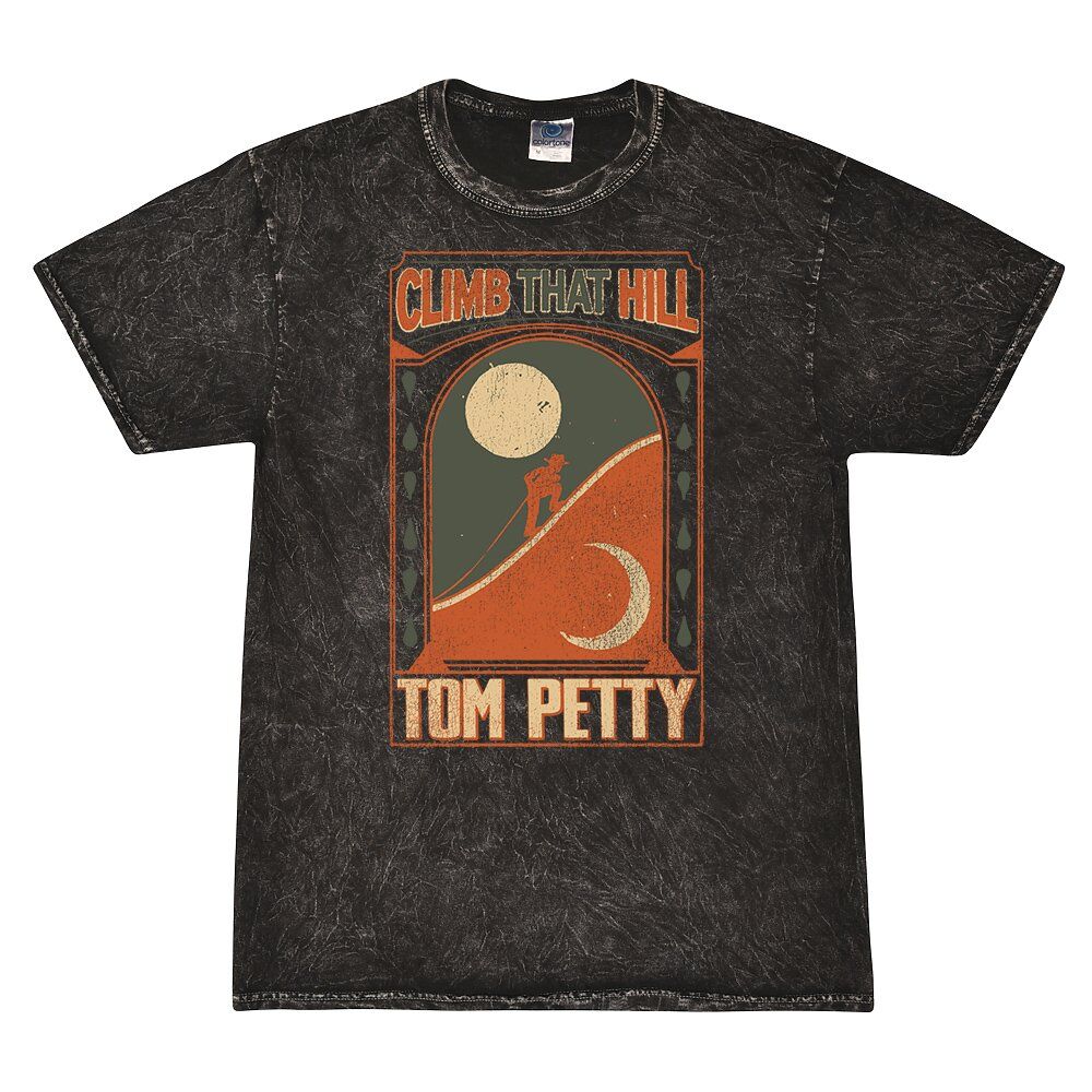 Tom Petty Climb That Hill Mineral Wash Shirt - Black - Cloud Purple