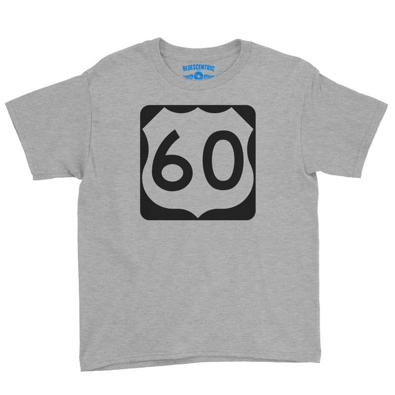 U.S. Route 60 Youth T-Shirt - Lightweight Children & Toddlers - Athletic Heather