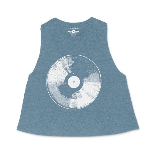 78 Vinyl Record Racerback Crop Top - Women's