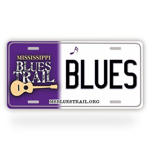 Commemorative Mississippi Blues Trail License Plate License Plate