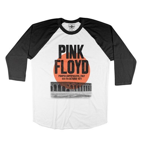 Pink Floyd Pompeii Vintage Concert Baseball T-Shirt