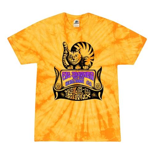 Small Batch Big Brother and the Holding Company Cat Tie-Dye T-Shirt - Summertime Yellow
