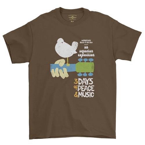 Woodstock Festival Poster T-Shirt - Classic Heavy Cotton