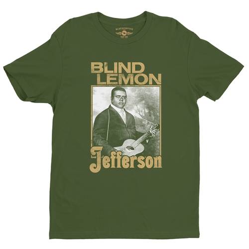 Blind Lemon Jefferson Distress T-Shirt - Lightweight Vintage Style