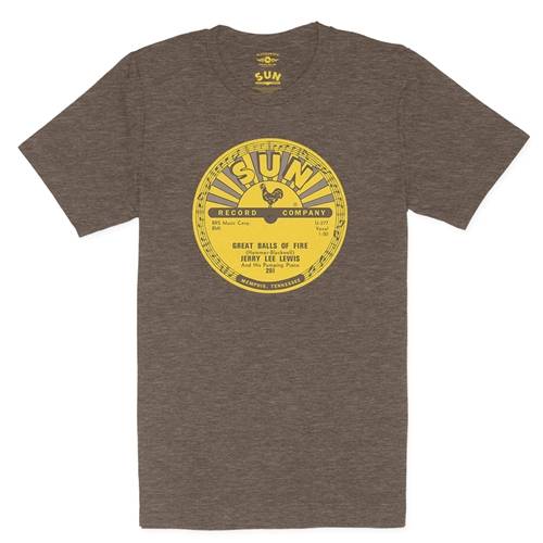 Sun Records Jerry Lee Lewis Great Balls of Fire T-Shirt - Lightweight Vintage Style