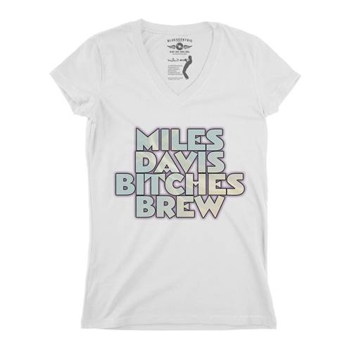 Miles Davis Bitches Brew V-Neck T Shirt - Women's