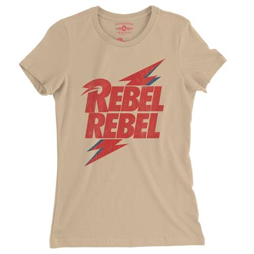 David Bowie Rebel Rebel Ladies T Shirt - Relaxed Fit