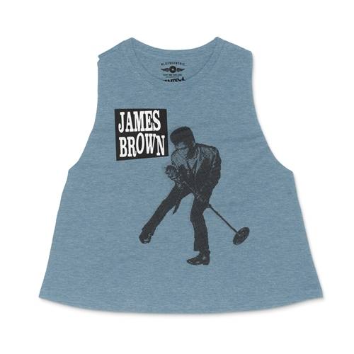 James Brown Halftone Racerback Crop Top - Women's