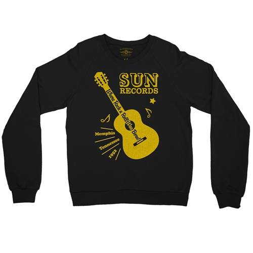 Sun Records Halftone Guitar Crewneck Sweater