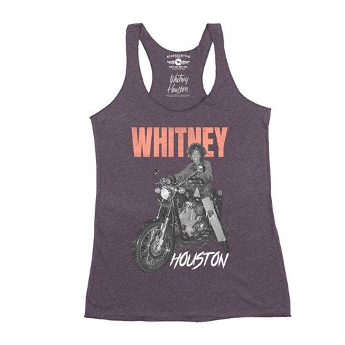 Whitney Houston Motorcycle Racerback Tank - Women's
