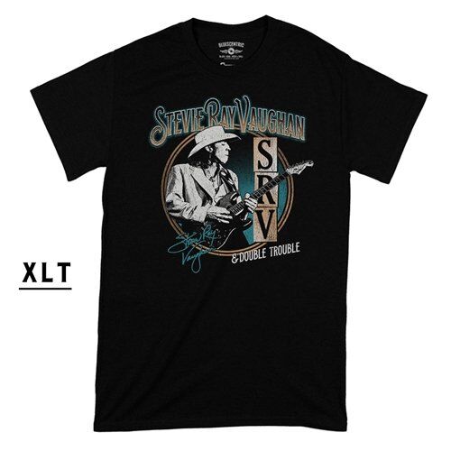 XLT Stevie Ray Vaughan Circle Guitar T-Shirt - Men's Big & Tall