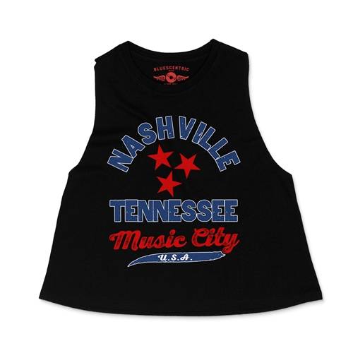 Nashville Tristar Music City Racerback Crop Top - Women's
