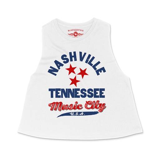 Nashville Tristar Music City Racerback Crop Top - Women's
