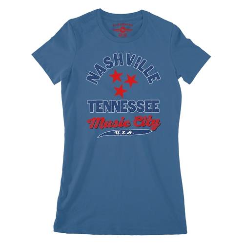 Nashville Tristar Music City Ladies T Shirt - Relaxed Fit