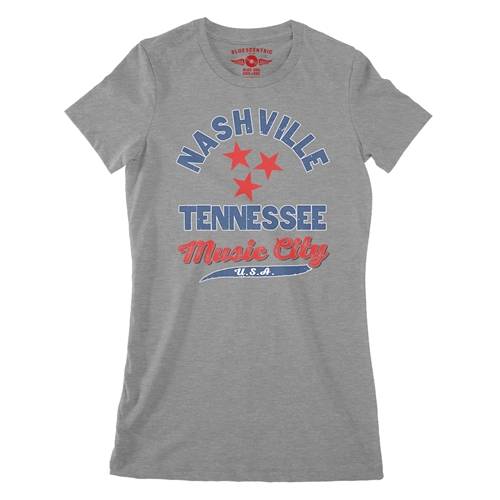 Nashville Tristar Music City Ladies T Shirt - Relaxed Fit