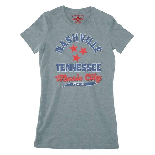 Nashville Tristar Music City Ladies T Shirt - Relaxed Fit