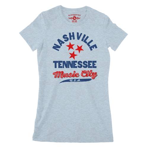 Nashville Tristar Music City Ladies T Shirt - Relaxed Fit