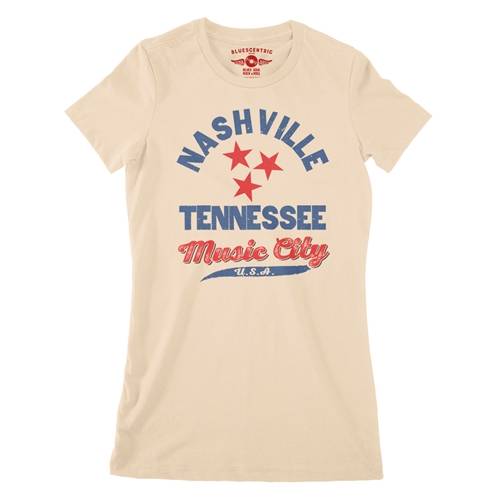 Nashville Tristar Music City Ladies T Shirt - Relaxed Fit