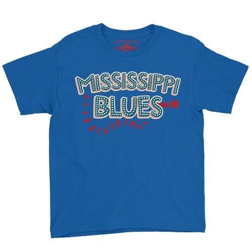 Mississippi Blues Youth T-Shirt - Lightweight Vintage Children & Toddlers