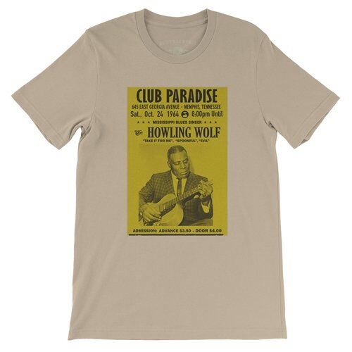 Howlin Wolf Vintage Concert T Shirt - Lightweight Vintage Style