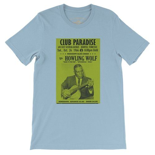 Howlin Wolf Vintage Concert T Shirt - Lightweight Vintage Style