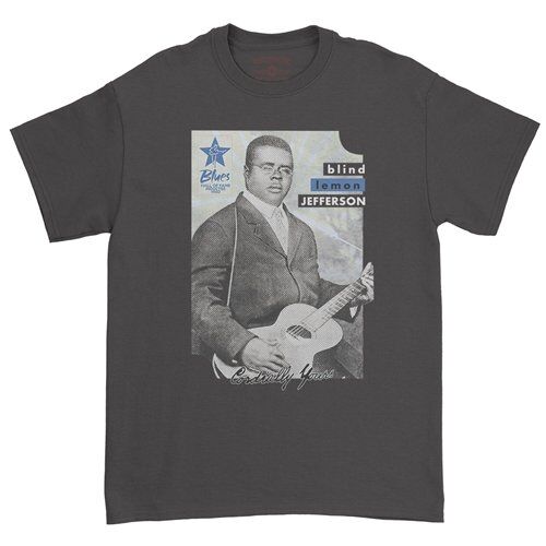 Ltd. Ed. Blues Hall of Fame Blind Lemon Jefferson T-Shirt - Classic Heavy Cotton