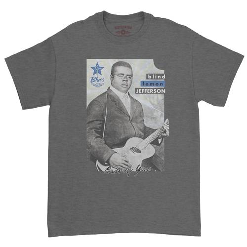 Ltd. Ed. Blues Hall of Fame Blind Lemon Jefferson T-Shirt - Classic Heavy Cotton