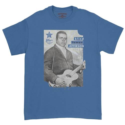 Ltd. Ed. Blues Hall of Fame Blind Lemon Jefferson T-Shirt - Classic Heavy Cotton