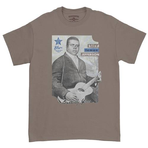 Ltd. Ed. Blues Hall of Fame Blind Lemon Jefferson T-Shirt - Classic Heavy Cotton