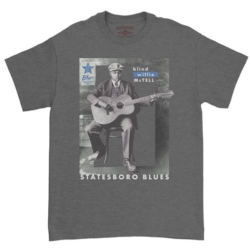 Ltd. Ed. Blues Hall of Fame Blind Willie McTell T-Shirt - Classic Heavy Cotton