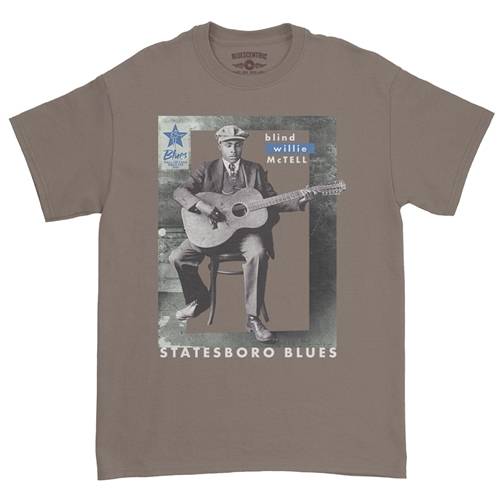 Ltd. Ed. Blues Hall of Fame Blind Willie McTell T-Shirt - Classic Heavy Cotton