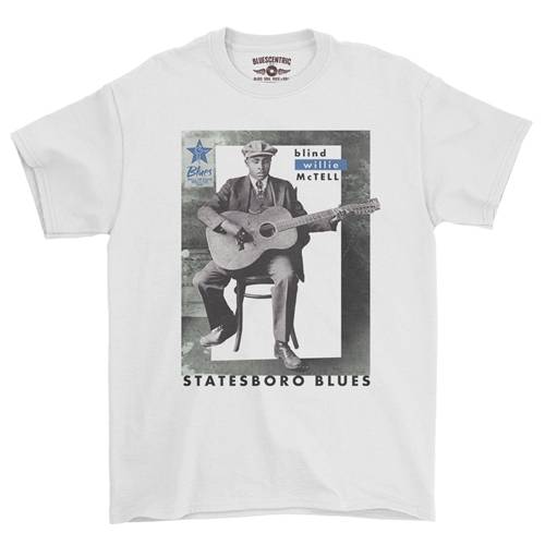 Ltd. Ed. Blues Hall of Fame Blind Willie McTell T-Shirt - Classic Heavy Cotton