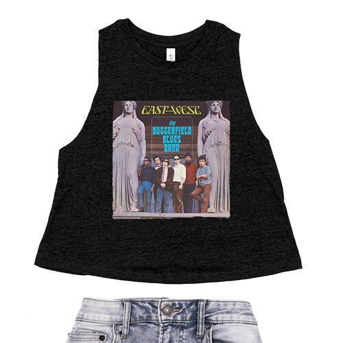 Butterfield Blues Band East-West Racerback Crop Top - Women's