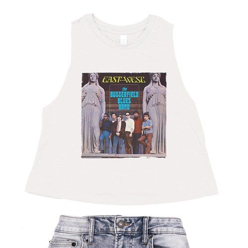 Butterfield Blues Band East-West Racerback Crop Top - Women's