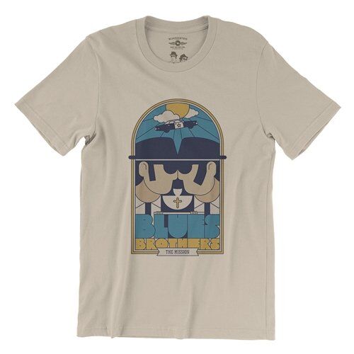 The Blues Brothers Stained Glass T-Shirt - Lightweight Vintage Style