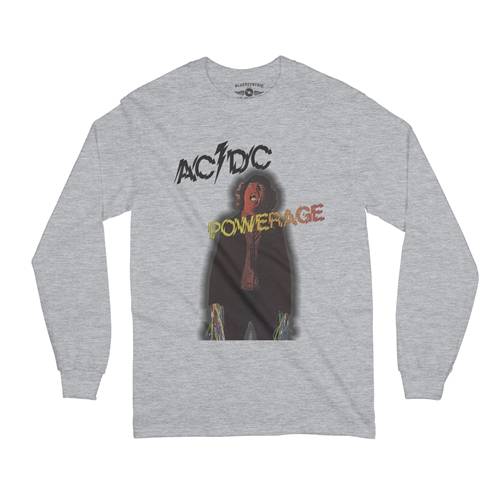 AC/DC Powerage Album Cover Long Sleeve T-Shirt
